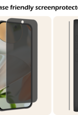 Nomfy Screenprotector Geschikt voor Google Pixel 9 Pro Screenprotector Privacy Glas Gehard Full Cover - Screenprotector Geschikt voor Google Pixel 9 Pro Screenprotector Privacy Tempered Glass - 3 PACK