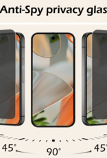 Nomfy Screenprotector Geschikt voor Google Pixel 9 Screenprotector Privacy Glas Gehard Full Cover - Screenprotector Geschikt voor Google Pixel 9 Screenprotector Privacy Tempered Glass - 2 PACK