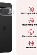 NoXx Screenprotector Geschikt voor Google Pixel 9 Pro Camera Lens Screenprotector Glas - Screenprotector Geschikt voor Google Pixel 9 Pro Screenprotector Camera Protector Gehard Glas - 2 PACK