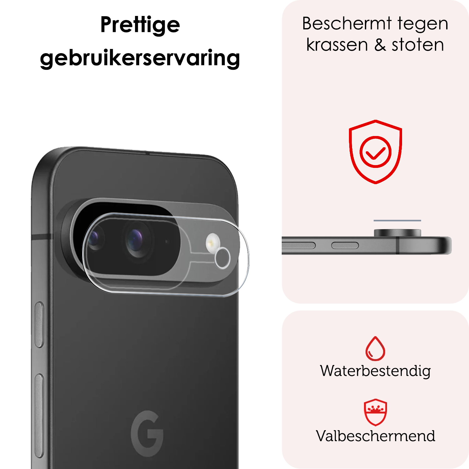 NoXx Screenprotector Geschikt voor Google Pixel 9 Camera Lens Screenprotector Glas - Screenprotector Geschikt voor Google Pixel 9 Screenprotector Camera Protector Gehard Glas