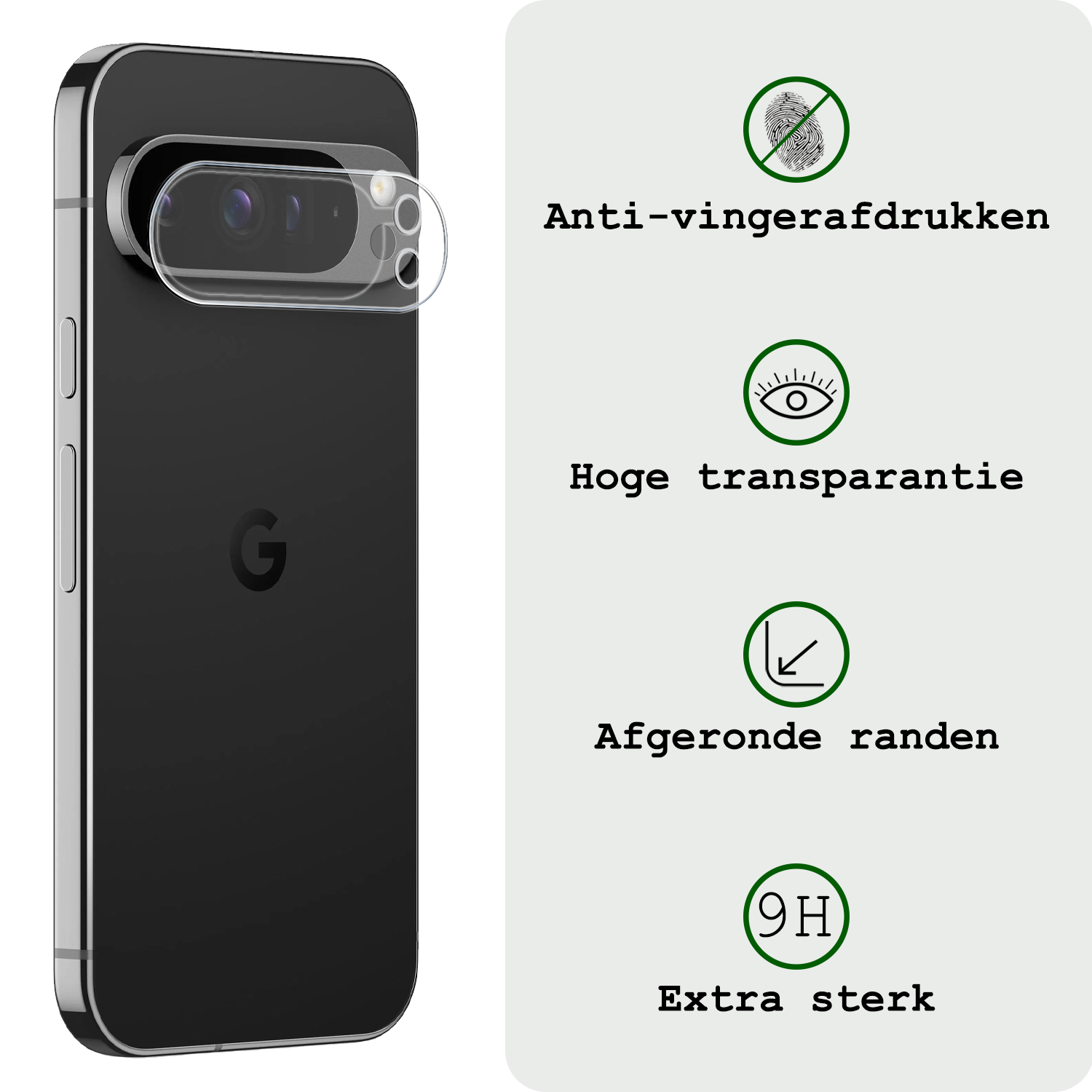 BASEY. Screenprotector Geschikt voor Google Pixel 9 Pro XL Camera Lens Screenprotector Glas - Screenprotector Geschikt voor Google Pixel 9 Pro XL Screenprotector Camera Protector Gehard Glas - 2 PACK