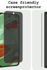BASEY. Screenprotector Geschikt voor Google Pixel 9 Pro XL Screenprotector Privacy Glas Gehard Full Cover - Screenprotector Geschikt voor Google Pixel 9 Pro XL Screenprotector Privacy Tempered Glass - 3 PACK