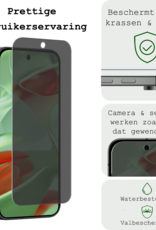 BASEY. Screenprotector Geschikt voor Google Pixel 9 Pro XL Screenprotector Privacy Glas Gehard Full Cover - Screenprotector Geschikt voor Google Pixel 9 Pro XL Screenprotector Privacy Tempered Glass - 3 PACK