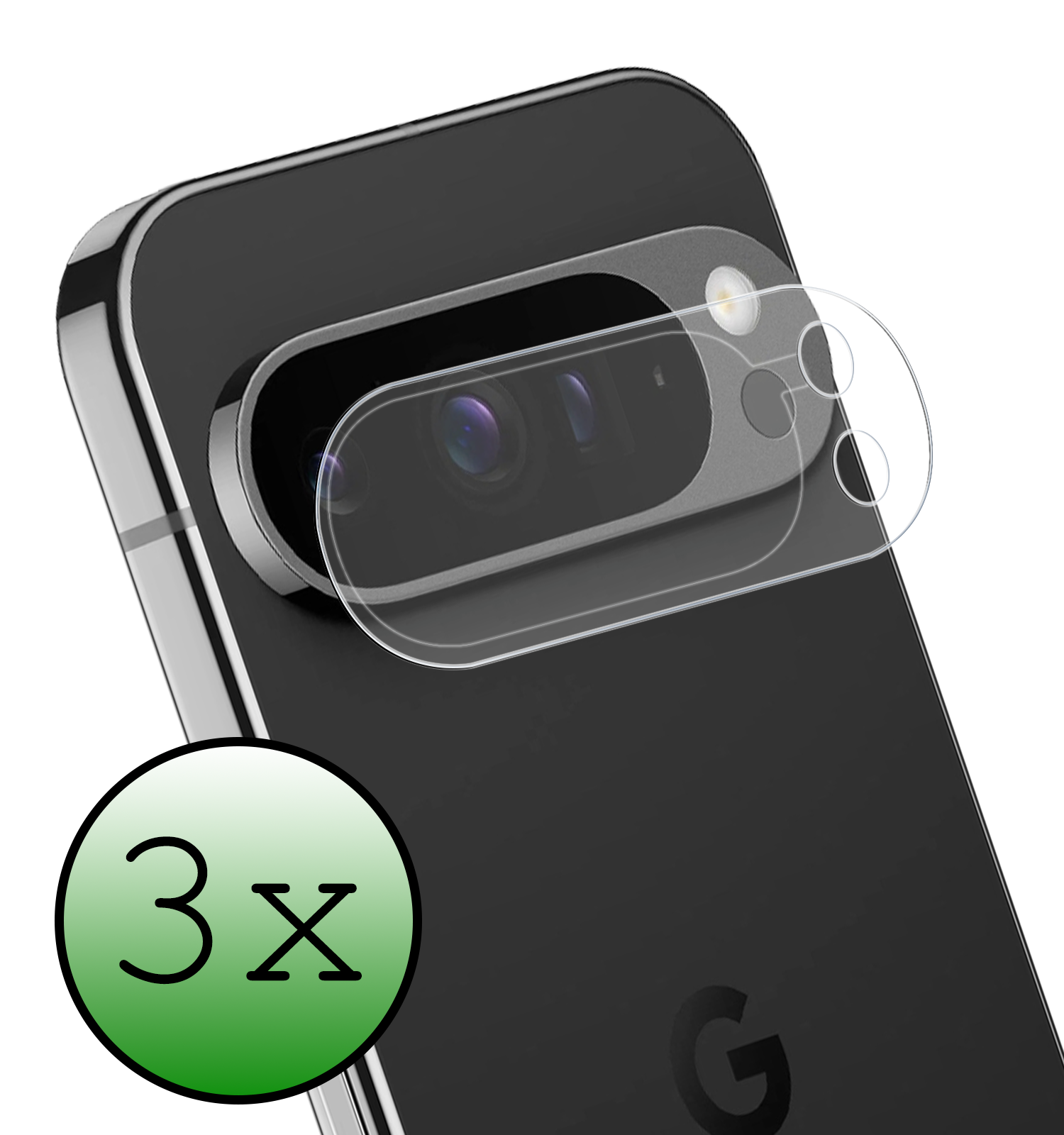 BASEY. Screenprotector Geschikt voor Google Pixel 9 Pro Camera Lens Screenprotector Glas - Screenprotector Geschikt voor Google Pixel 9 Pro Screenprotector Camera Protector Gehard Glas - 3 PACK