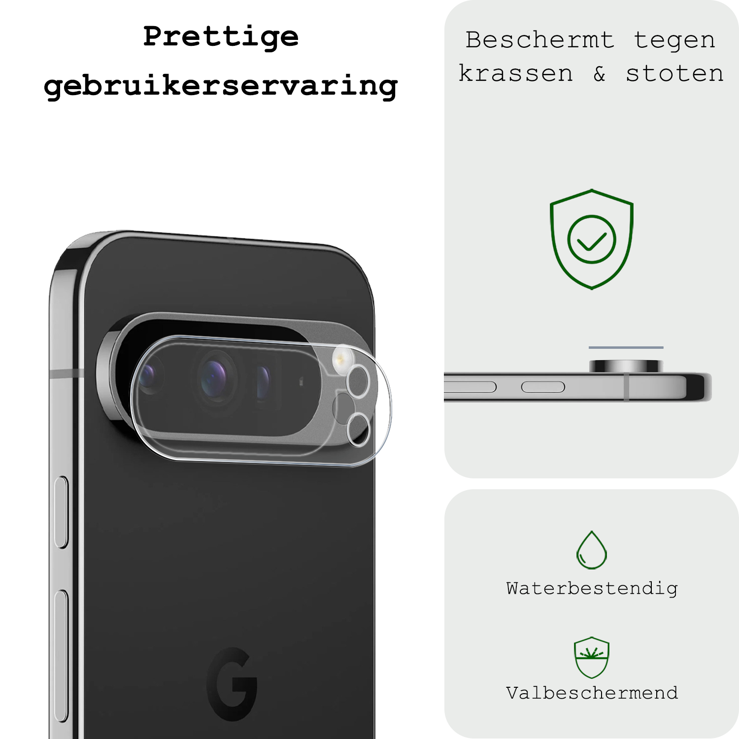 BASEY. Screenprotector Geschikt voor Google Pixel 9 Pro Camera Lens Screenprotector Glas - Screenprotector Geschikt voor Google Pixel 9 Pro Screenprotector Camera Protector Gehard Glas - 2 PACK