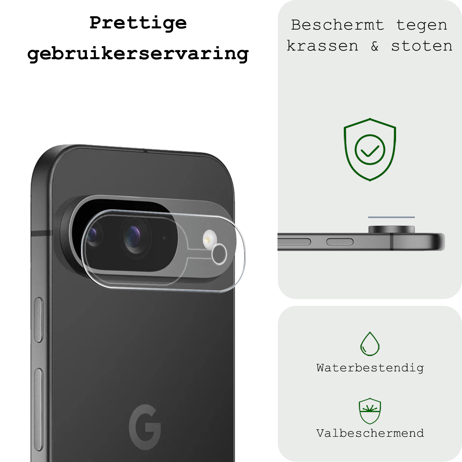 BASEY. Screenprotector Geschikt voor Google Pixel 9 Camera Lens Screenprotector Glas - Screenprotector Geschikt voor Google Pixel 9 Screenprotector Camera Protector Gehard Glas - 3 PACK