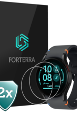 Forterra Screenprotector Geschikt voor Samsung Watch 7 40 mm Screenprotector Glas Gehard Screen Cover - Screen Protector Geschikt voor Samsung Galaxy Watch 7 (40 mm) Screenprotector Tempered Glass - 2 PACK