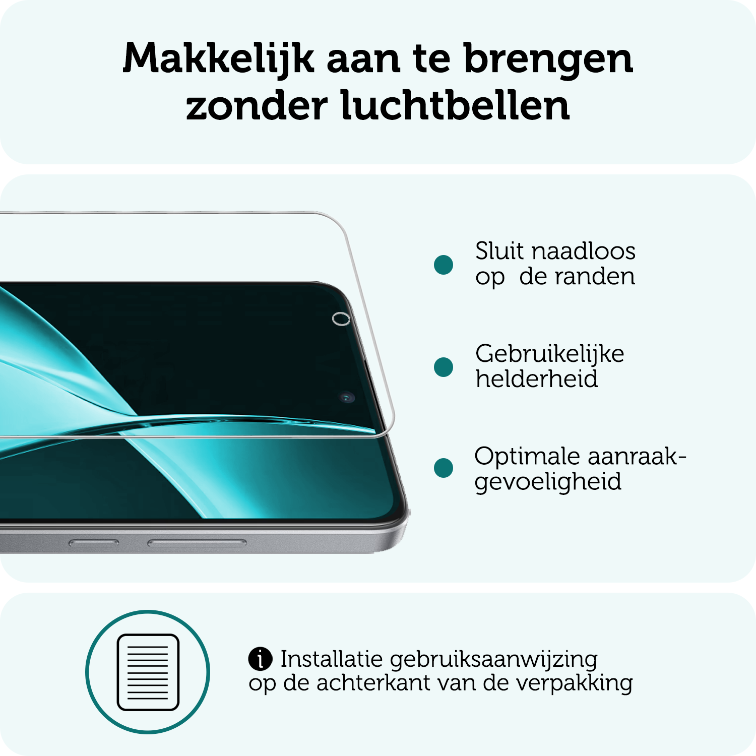 Forterra Screenprotector Geschikt voor OnePlus Nord CE4 Lite Screenprotector Glas Gehard Tempered Glass - Screenprotector Geschikt voor OnePlus Nord CE4 Lite Screen Protector Screen Cover