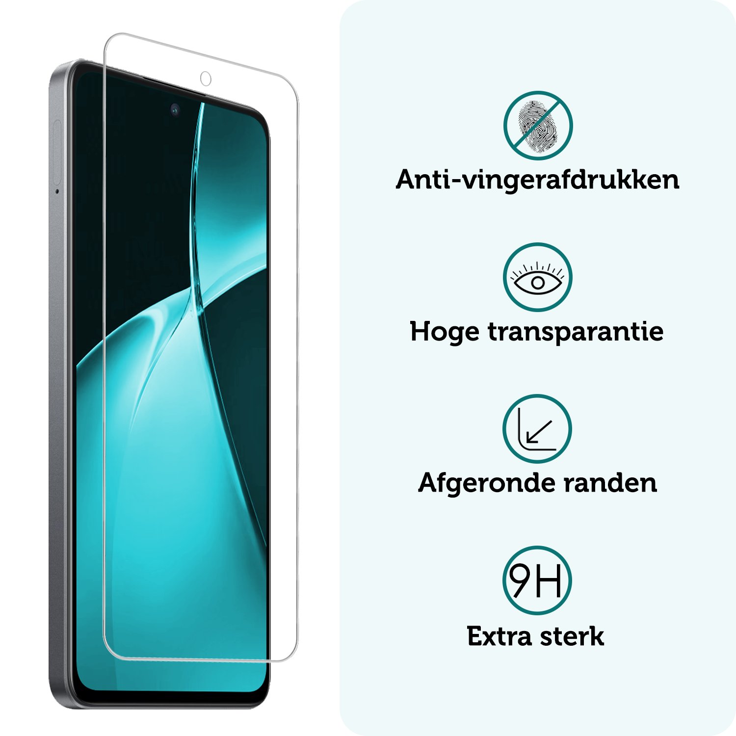 Forterra Screenprotector Geschikt voor OnePlus Nord CE4 Lite Screenprotector Glas Gehard Tempered Glass - Screenprotector Geschikt voor OnePlus Nord CE4 Lite Screen Protector Screen Cover - 3 PACK