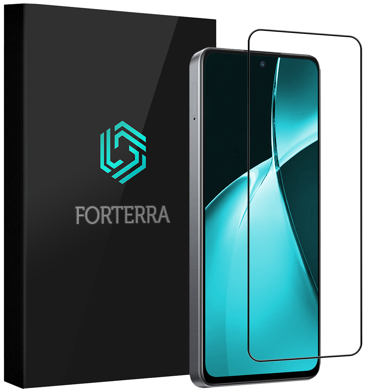 Forterra Screenprotector Geschikt voor OnePlus Nord CE4 Lite Screenprotector Glas Gehard Tempered Glass Full Cover - Screenprotector Geschikt voor OnePlus Nord CE4 Lite Screen Protector Screen Cover