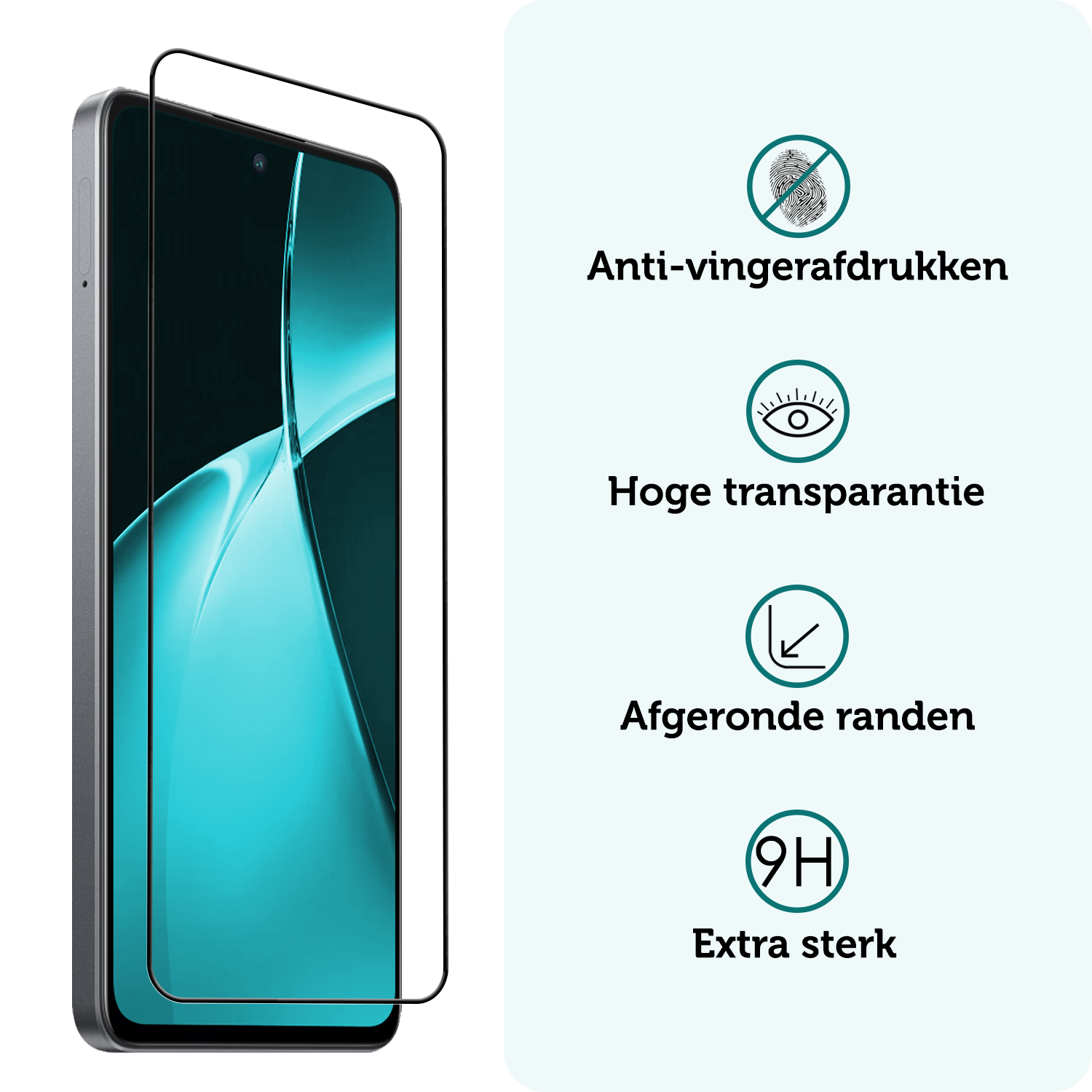 Forterra Screenprotector Geschikt voor OnePlus Nord CE4 Lite Screenprotector Glas Gehard Tempered Glass Full Cover - Screenprotector Geschikt voor OnePlus Nord CE4 Lite Screen Protector Screen Cover - 2 PACK