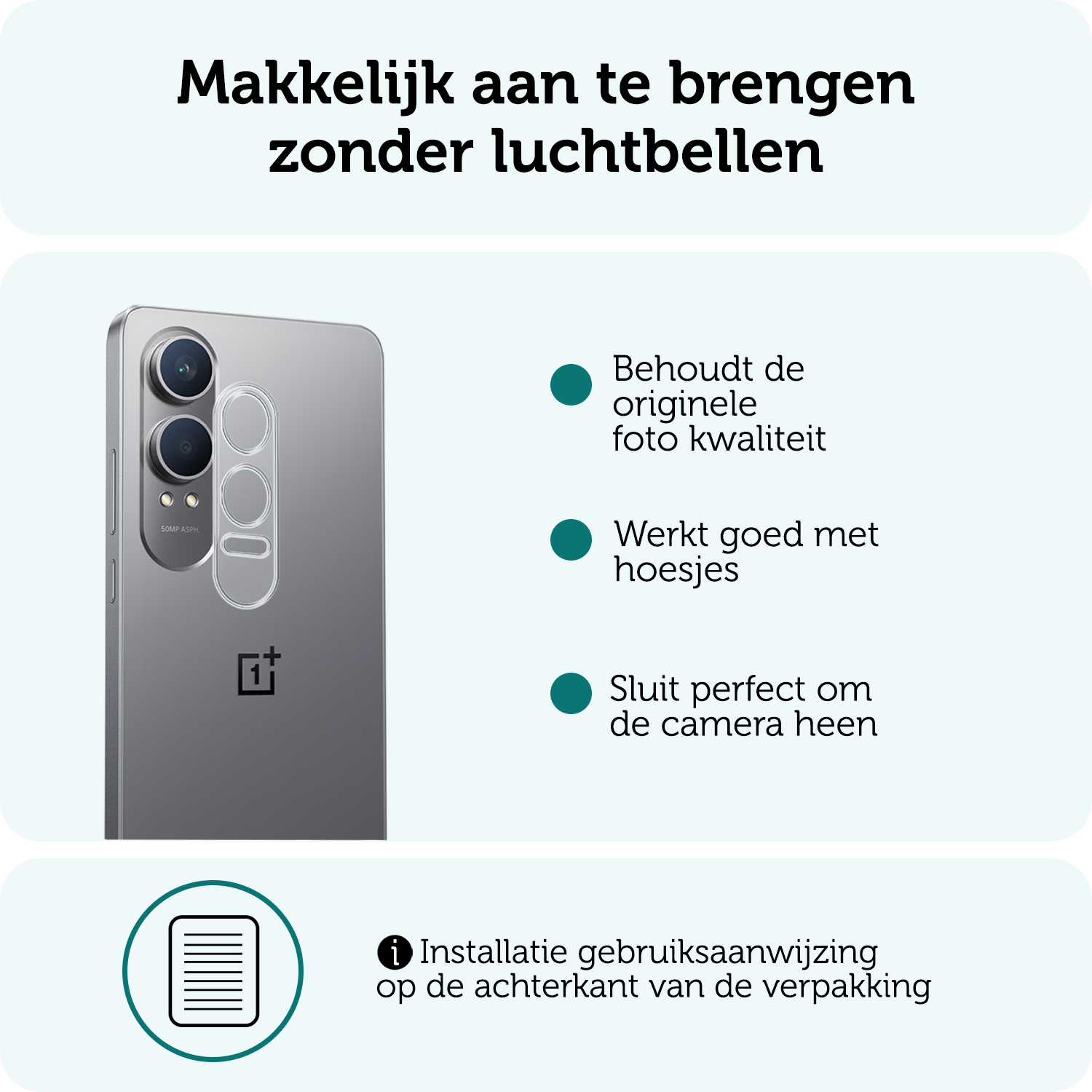 Forterra Screenprotector Geschikt voor OnePlus Nord CE4 Lite Camera Lens Screenprotector Glas - Screenprotector Geschikt voor OnePlus Nord CE4 Lite Screenprotector Camera Protector Gehard Glas - 3 PACK