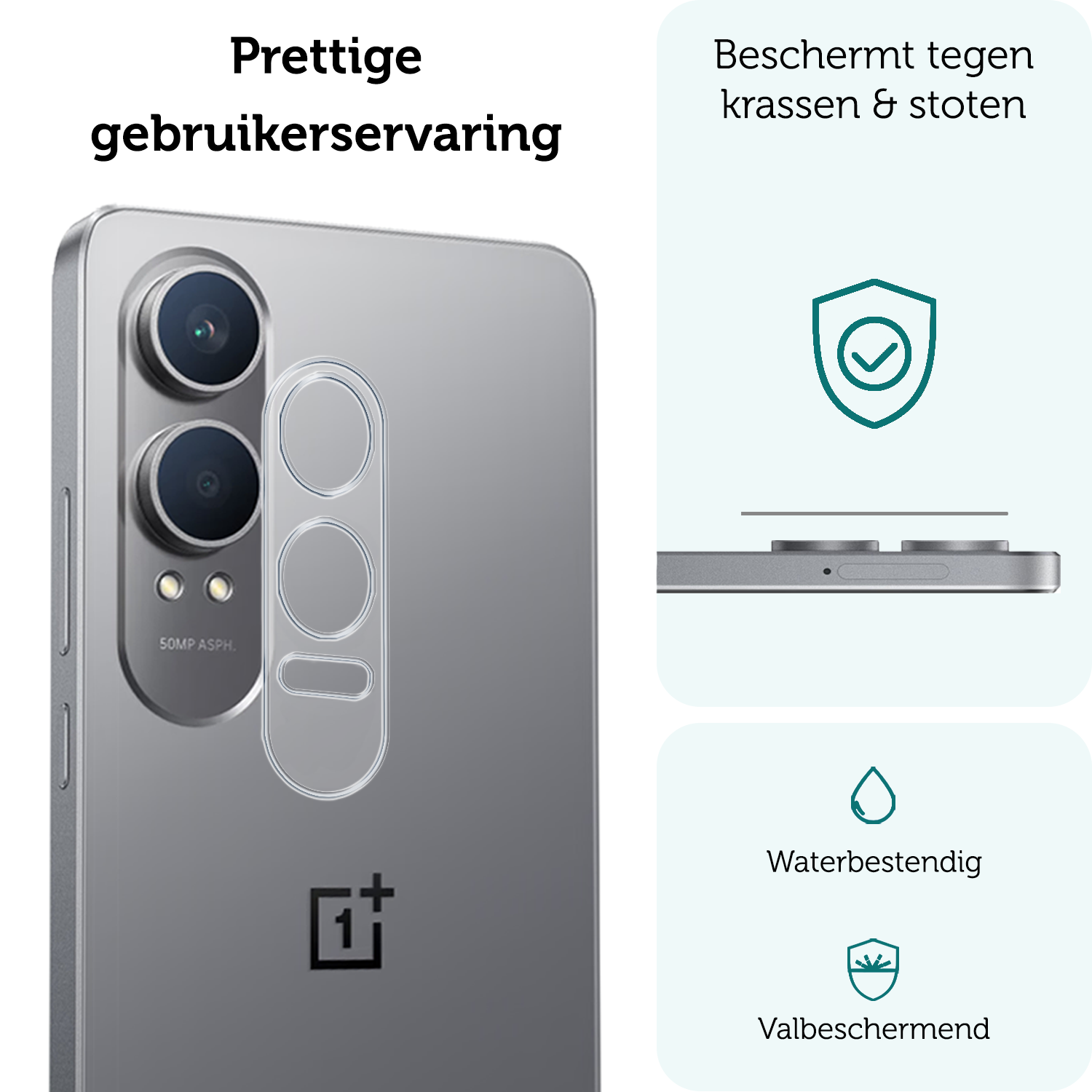 Forterra Screenprotector Geschikt voor OnePlus Nord CE4 Lite Camera Lens Screenprotector Glas - Screenprotector Geschikt voor OnePlus Nord CE4 Lite Screenprotector Camera Protector Gehard Glas - 3 PACK
