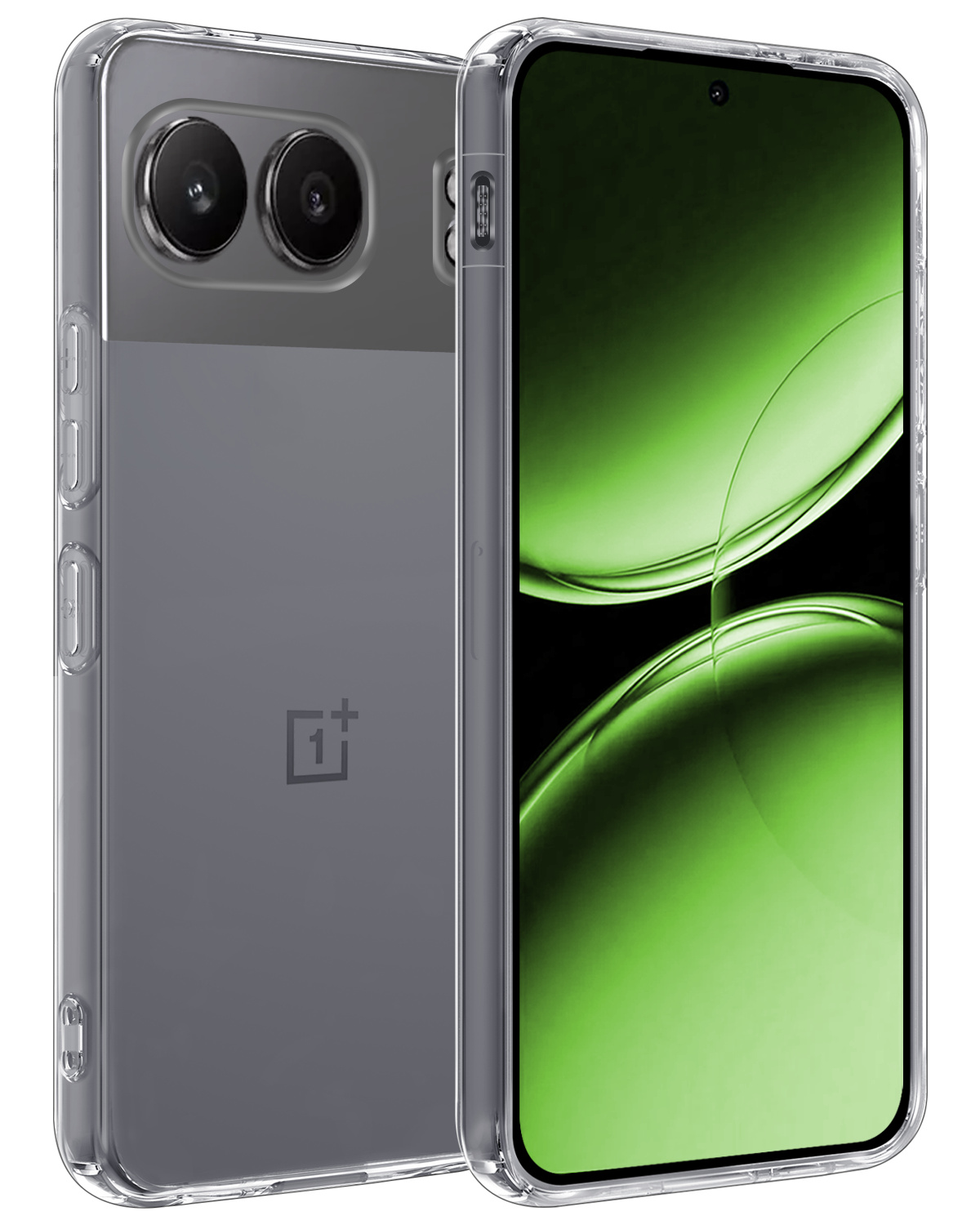 BASEY. Hoesje Geschikt voor OnePlus Nord 4 Hoesje Siliconen Case Hoes - Hoes Geschikt voor OnePlus Nord 4 Hoes Cover Case - Transparant