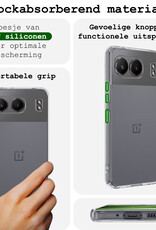 BASEY. Hoesje Geschikt voor OnePlus Nord 4 Hoesje Siliconen Case Hoes - Hoes Geschikt voor OnePlus Nord 4 Hoes Cover Case - Transparant