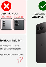 NoXx Hoesje Geschikt voor OnePlus Nord 4 Hoesje Siliconen Shock Proof Case Hoes Met Screenprotector - Hoes Geschikt voor OnePlus Nord 4 Hoes Cover Case Shockproof - Transparant