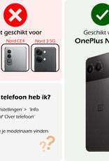Nomfy Hoesje Geschikt voor OnePlus Nord 4 Hoesje Siliconen Shock Proof Case Hoes Met Screenprotector - Hoes Geschikt voor OnePlus Nord 4 Hoes Cover Case Shockproof - Transparant