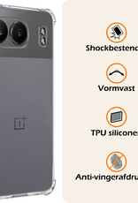 Nomfy Hoesje Geschikt voor OnePlus Nord 4 Hoesje Siliconen Shock Proof Case Hoes Met 2x Screenprotector - Hoes Geschikt voor OnePlus Nord 4 Hoes Cover Case Shockproof - Transparant
