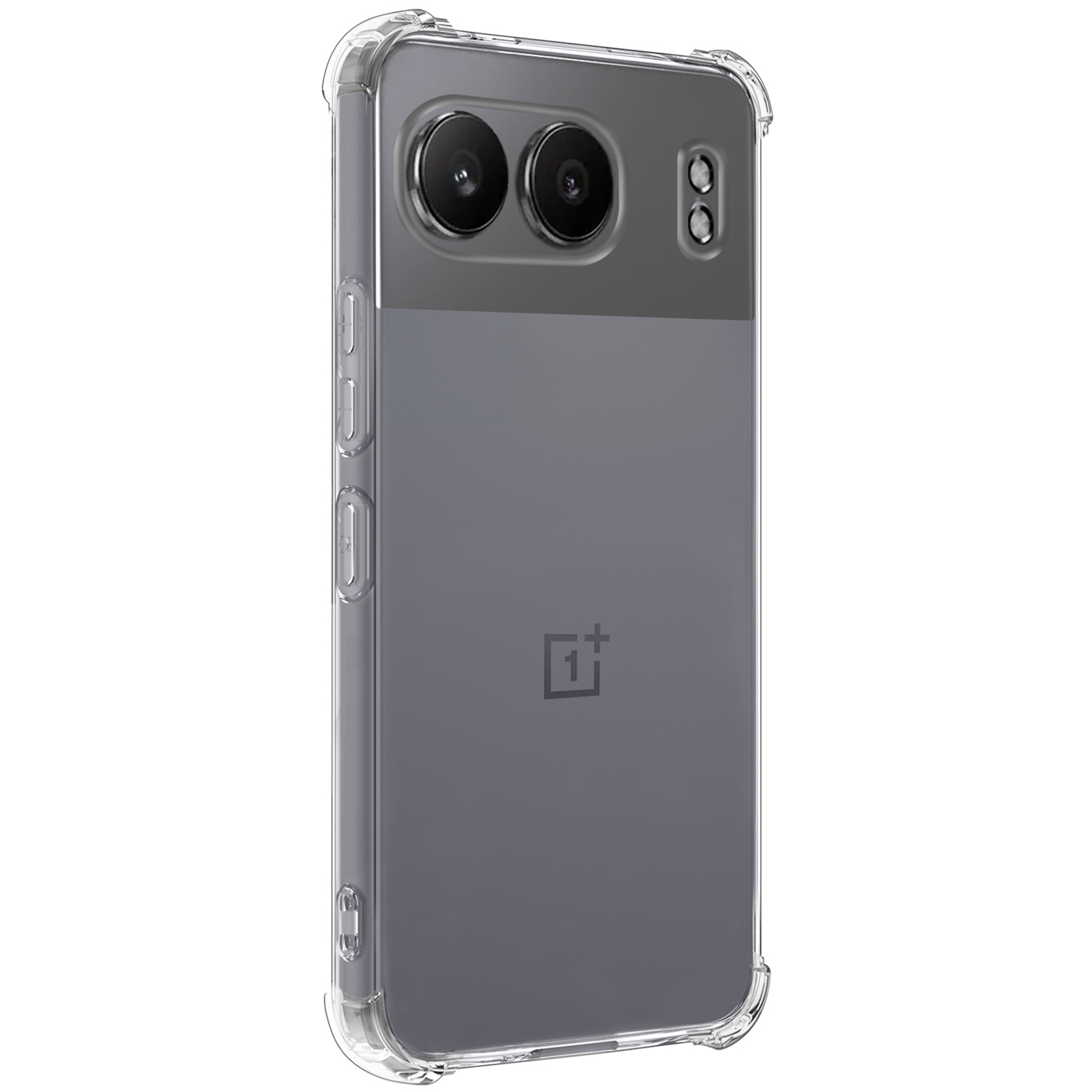 Nomfy Hoesje Geschikt voor OnePlus Nord 4 Hoesje Siliconen Shock Proof Case Hoes Met 2x Screenprotector - Hoes Geschikt voor OnePlus Nord 4 Hoes Cover Case Shockproof - Transparant
