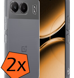 Nomfy Nomfy OnePlus Nord 4 Hoesje Siliconen - Transparant - 2 PACK