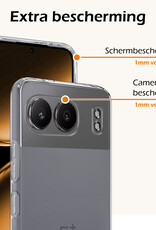 Nomfy Hoesje Geschikt voor OnePlus Nord 4 Hoesje Siliconen Case Hoes - Hoes Geschikt voor OnePlus Nord 4 Hoes Cover Case - Transparant - 2 PACK