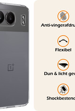 Nomfy Hoesje Geschikt voor OnePlus Nord 4 Hoesje Siliconen Case Hoes Met Screenprotector - Hoes Geschikt voor OnePlus Nord 4 Hoes Cover Case - Transparant