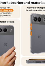 Nomfy Hoesje Geschikt voor OnePlus Nord 4 Hoesje Siliconen Case Hoes Met Screenprotector - Hoes Geschikt voor OnePlus Nord 4 Hoes Cover Case - Transparant