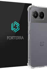 Forterra Hoesje Geschikt voor OnePlus Nord 4 Hoesje Siliconen Shock Proof Case Hoes - Hoes Geschikt voor OnePlus Nord 4 Hoes Cover Case Shockproof - Transparant