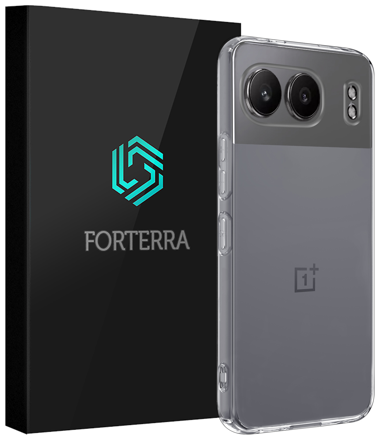 Forterra Hoesje Geschikt voor OnePlus Nord 4 Hoesje Siliconen Case Hoes - Hoes Geschikt voor OnePlus Nord 4 Hoes Cover Case - Transparant