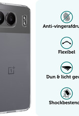 Forterra Hoesje Geschikt voor OnePlus Nord 4 Hoesje Siliconen Case Hoes - Hoes Geschikt voor OnePlus Nord 4 Hoes Cover Case - Transparant