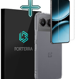 Forterra Forterra OnePlus Nord 4 Hoesje Siliconen Met Screenprotector - Transparant