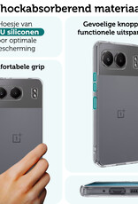 Forterra Hoesje Geschikt voor OnePlus Nord 4 Hoesje Siliconen Case Hoes Met 2x Screenprotector - Hoes Geschikt voor OnePlus Nord 4 Hoes Cover Case - Transparant