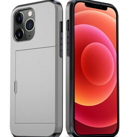 BASEY. BASEY. iPhone 11 Pro Hoesje Pashouder Hard - Grijs