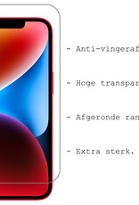 BASEY. Hoes Geschikt voor iPhone 14 Hoesje Hard Case Met Pas Houder Met 2x Screenprotector - Hoesje Geschikt voor iPhone 14 Hoes Shockproof Hard Cover Met Kaarthouder - Rosé Goud