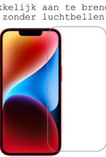 BASEY. Hoes Geschikt voor iPhone 14 Plus Hoesje Hard Case Met Pas Houder Met Screenprotector - Hoesje Geschikt voor iPhone 14 Plus Hoes Shockproof Hard Cover Met Kaarthouder - Grijs