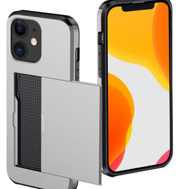 NoXx NoXx iPhone 11 Hoesje Pashouder Hard - Grijs