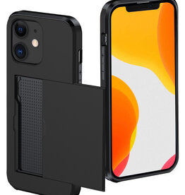 NoXx NoXx iPhone 11 Hoesje Pashouder Hard - Zwart