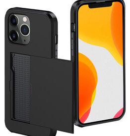 NoXx NoXx iPhone 11 Pro Hoesje Pashouder Hard - Zwart