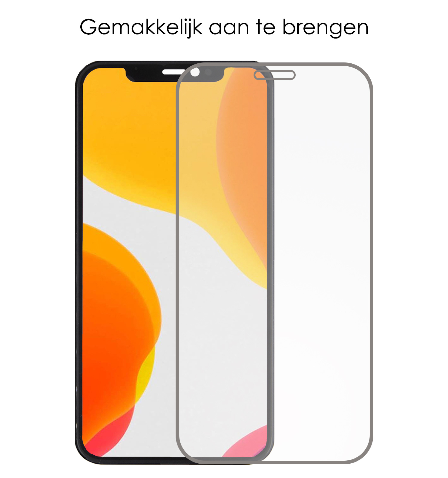 NoXx Hoes Geschikt voor iPhone 11 Pro Hoesje Pasjeshouder Hard Cover Met Screenprotector Shock Proof Hard Case Hoes Met Kaarthouder - Zwart