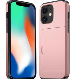 Nomfy Nomfy iPhone 11 Hoesje Pashouder Hard - Rosé Goud