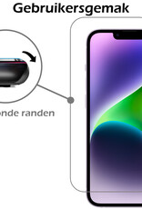 Nomfy Hoesje Geschikt voor iPhone 14 Pro Hoesje Pasjeshouder Shockproof Hard Case Met 2x Screenprotector - Hoesje Geschikt voor iPhone 14 Pro Hoes Met Kaarthouder - Rosé Goud