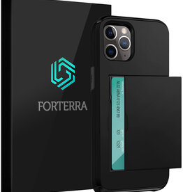 Forterra Forterra iPhone 11 Pro Max Hoesje Pashouder Hard - Zwart