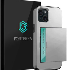Forterra Forterra iPhone 14 Hoesje Pashouder Hard - Grijs