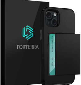 Forterra Forterra iPhone 14 Plus Hoesje Pashouder Hard - Zwart