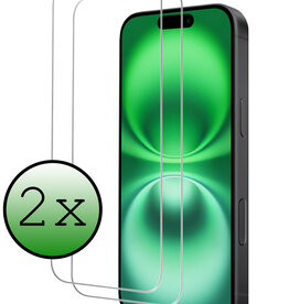 BASEY. BASEY. iPhone 16 Screenprotector Glas Met Dichte Notch - 2 PACK