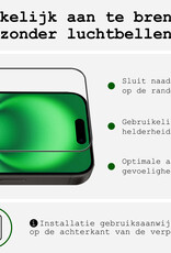 BASEY. Screenprotector Geschikt voor iPhone 16 Screenprotector Beschermglas Full Cover - Screenprotector Geschikt voor iPhone 16 Screen Protector Full Cover