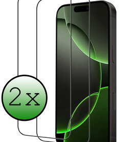 BASEY. BASEY. iPhone 16 Pro Screenprotector Glas Full Cover 2D - 2 PACK