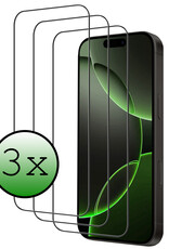 BASEY. Screenprotector Geschikt voor iPhone 16 Pro Screenprotector Beschermglas Full Cover - Screenprotector Geschikt voor iPhone 16 Pro Screen Protector Full Cover - 3 Stuks