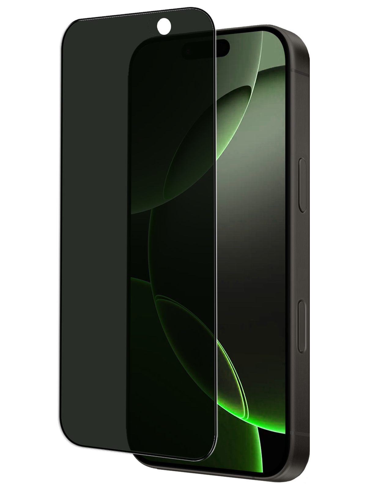 BASEY. Screenprotector Geschikt voor iPhone 16 Pro Screenprotector Privacy Beschermglas - Screenprotector Geschikt voor iPhone 16 Pro Screen Protector Full Screen Privacy