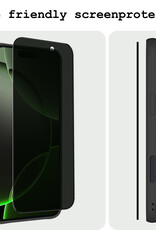 BASEY. Screenprotector Geschikt voor iPhone 16 Pro Max Screenprotector Privacy Beschermglas - Screenprotector Geschikt voor iPhone 16 Pro Max Screen Protector Full Screen Privacy